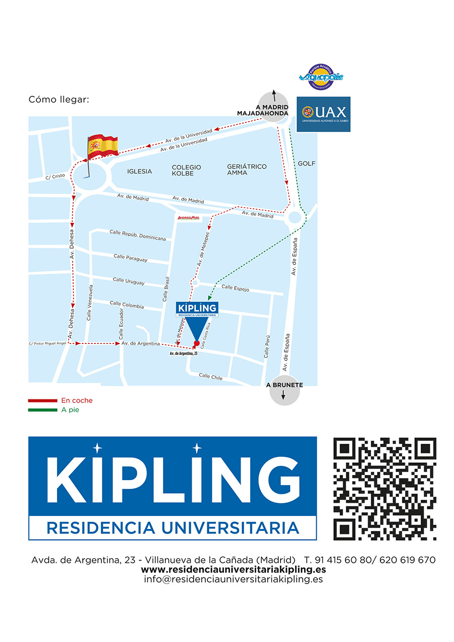 Mapa de Localización Residencia Universitaria Kipling